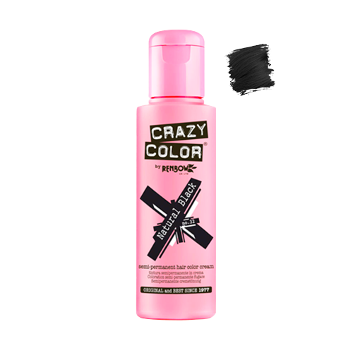 CRAZY COLOR Natural Black 100ml