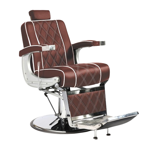 RAGNAR Sillón barbero Moderno (negro o rojo granate)