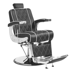 RAGNAR Sillón barbero Moderno (negro o rojo granate)