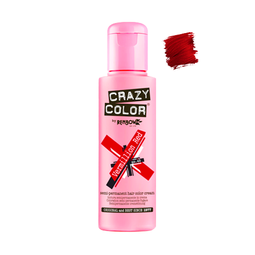 CRAZY COLOR Vermillon Red 100 ml